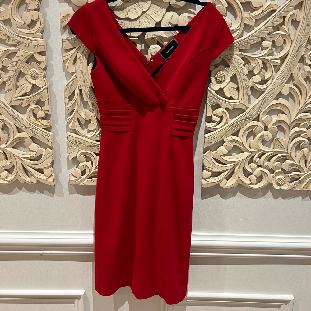 Le Chateau Bold Red Mini Dress